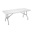 SODEMATUB Table pliante YCZ-183 en plastique, gris clair