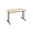 SODEMATUB Table pliante TPMU126HN, 1.200 x 600 mm,htre/noir