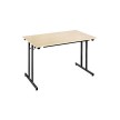 SODEMATUB Table pliante TPMU147GN, 1.400 x 700 mm, gris/noir