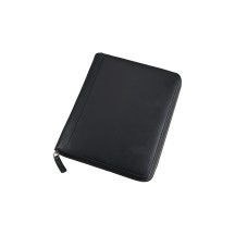 Alassio Organiseur iPad, simili cuir, bloc inclus, noir,