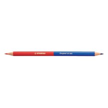 STABILO crayon de couleur Original, hexagonal, rouge / bleu