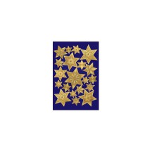 HERMA stickers de Noël DECOR ´étoiles´, or, en relief