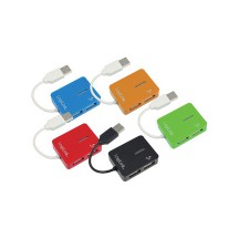 LogiLink Hub USB 2.0 Smile, 4 ports, vert