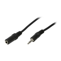 LogiLin Câble audio, mâle - femelle, 5 m, noir