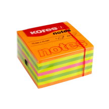Kores Notes autocollantes, 75  x 75 mm, couleurs non,