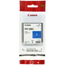 canon cartouche jet d'encre cyan pfi-106 130ml ipf/6300/6400/6450/8400/9400/9400s