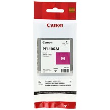 canon cartouche jet d'encre magenta pfi-106 130ml ipf/6300/6400/6450/8400/9400/9400s