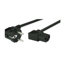 shiverpeaks BASIC-S câble d'alimentation Schuko, coudé, 1,8m