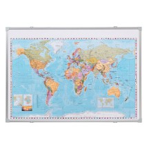FRANKEN carte du monde, aimants, (l)1.400 x (H)1.000 mm,