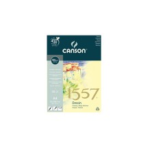 CANSON Bloc  dessin 1557, A4, 180 g/m2, blanc pur, 60 pages