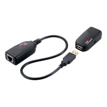 LogiLink Kit Extender USB 2.0, Twisted Pair, noir