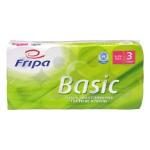 Fripa Papier hygiénique Basic, 3 couches, blanc