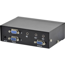 DIGITUS Commutateur VGA, 2 ports, 250 MHz, boÃ®tier en mÃ©tal,