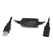 LogiLink USB 2.0 cable de rallongement active, 10,0 m