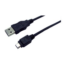 LogiLink Câble USB 2.0, USB-A - mini USB mâle 5 broches, 1,8