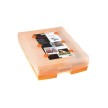 HAN Boîte à fiches CROCO 2-6-19, A8 paysage, orange
