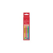 FABER-CASTELL crayons couleur Jumbo GRIP Neon, 5 pcs dans un