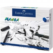 FABER-CASTELL Feutre PITT artist pen kit Manga Advanced