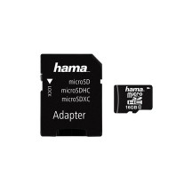 hama Carte mmoire Micro SecureDigital High Capacity, 16 Go