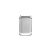 PAPSTAR Assiette carton "pure" rectangulaire, dim.:110x175mm