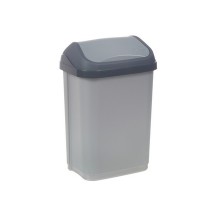 keeeper poubelle "swantje", 25 litres, argent / anthracite
