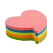 Kores cube de notes adhsives "Coeur", 250 feuilles, en 5