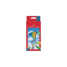 FABER-CASTELL Crayons de couleur Jumbo triangulaire, 10 tui