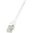LogiLink Cble patch EconLine, Cat. 6, U/UTP, 0,25 m, blanc