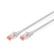 DIGITUS Cble patch, Cat. 6, S/FTP, 1,0 m, gris