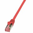 LogiLink Cble patch, Cat. 6, S/FTP, 0,25 m, rouge