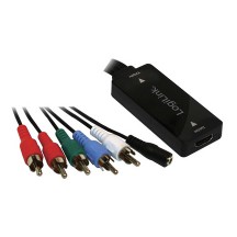 LogiLink Convertisseur HDMI vers YPbPr/audio, 0,2 m, noir