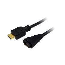 LogiLink HDMI cble de rallongement 1,4 , noir, 5,0m