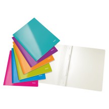 LEITZ Chemise à lamelle WOW, A4, en carton, violet