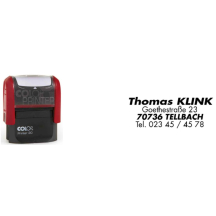 COLOP tampon automatique Printer 20, 4 lignes, blanc, avec