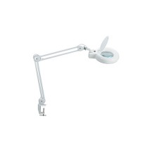 MAUL Lampe loupe à LED MAULviso, avec pince, blanc