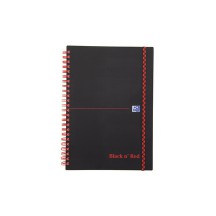 Oxford cahier Black n' Red, A4, lign, PP