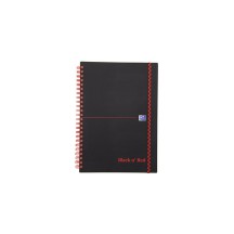 Oxford cahier Black n' Red, A5, quadrill, PP