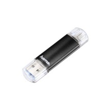 hama Clé USB 3.0 OTG FlashPen 'Laeta Twin', 64 GB, noir