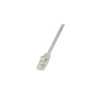 LogiLink Cble patch, Cat. 5e, U/UTP, 20 m, gris, gaine en