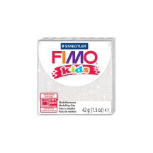 FIMO kids Pâte à modeler, à cuire, rouge paillette, 42 g