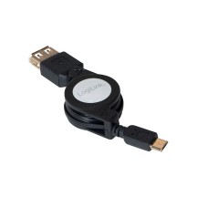 LogiLink Micro USB OTG Anschlusskabel, Stecker - Kupplung
