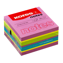 Kores Cube de notes adhsives "Spring", 75 x 75 mm,
