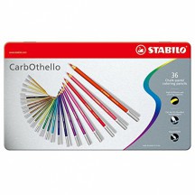 STABILO Crayon pastel CarbOthello, étui en métal de 36