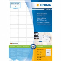 HERMA Etiquette d'adresse, 38,1 x 21,2, blanc