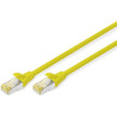 DIGITUS Cble patch, cat. 6A, S/FTP, 10,0 m, jaune