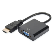 DIGITUS convertisseur HDMI vers VGA, noir, entre: HDMI de