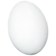 KNORR Oeuf en polystyrne prandell, Hauteur: 80 mm, blanc