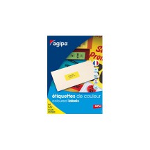 agipa Etiquettes adresse, 210 x 297 mm, jaune fluo