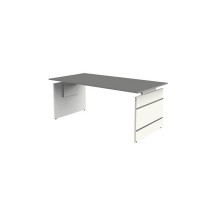 kerkmann Table annexe avec pitement panneau Form 4,graphite