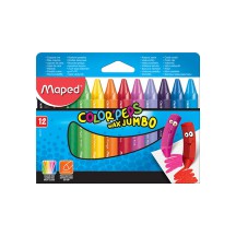 Maped Crayon de cire COLOR'PEPS WAX JUMBO, tui carton de 12